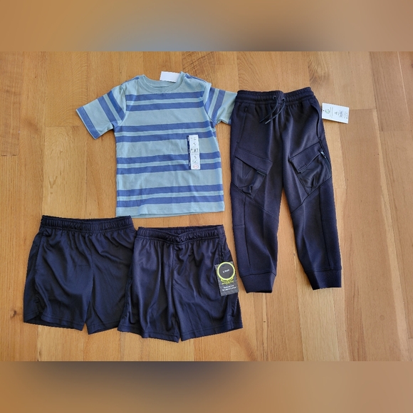 Athletic Works Other - Nwt Boys size 4-5 shirt, joggers and shorts bundle